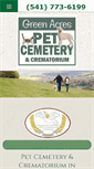 Mobile Screenshot of greenacrespetcemetery.com